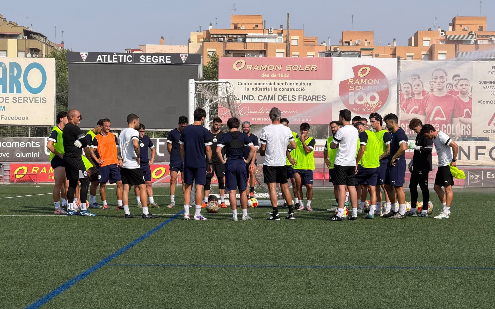 Juan Carlos Beltrán vol veure un Atlètic Lleida el màxim competitiu possible en l'últim test de pretemporada