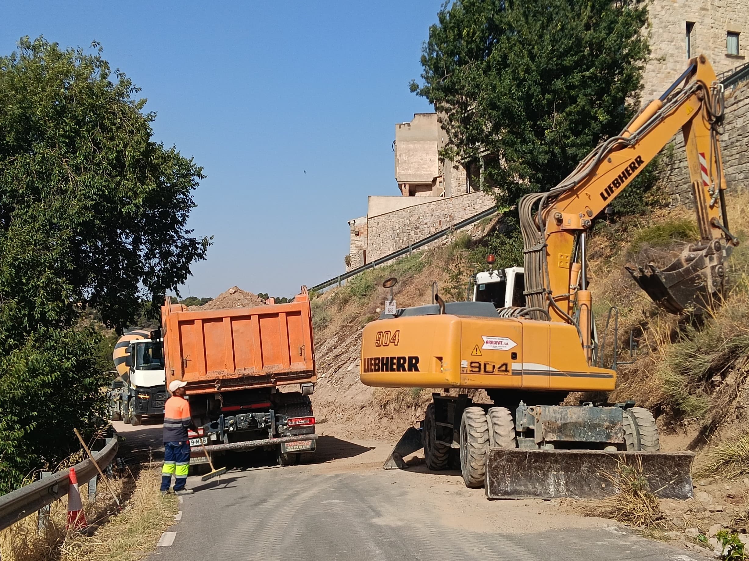 Comencen les obres de millora de la LV-2101, entre Verdú i Montornès de Segarra