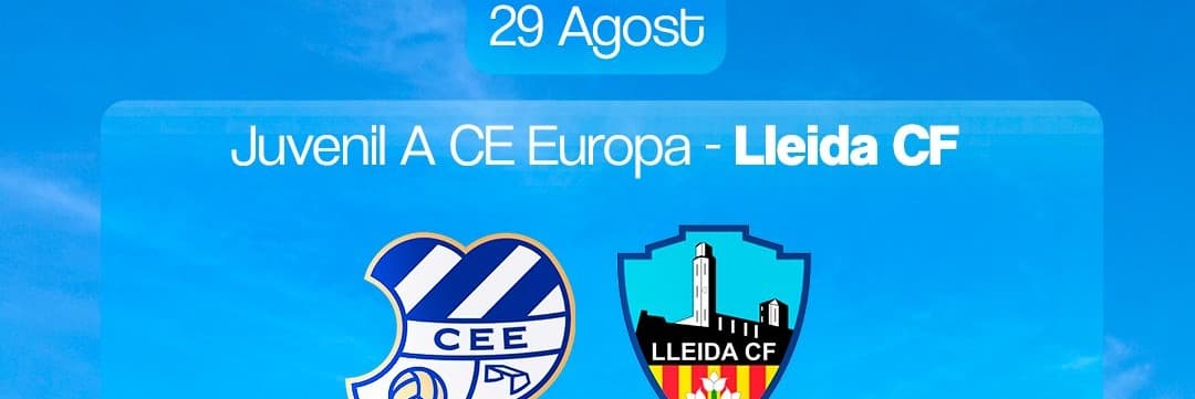 El Lleida CF jugarà el segon amistós de pretemporada contra el Juvenil A de l’Europa