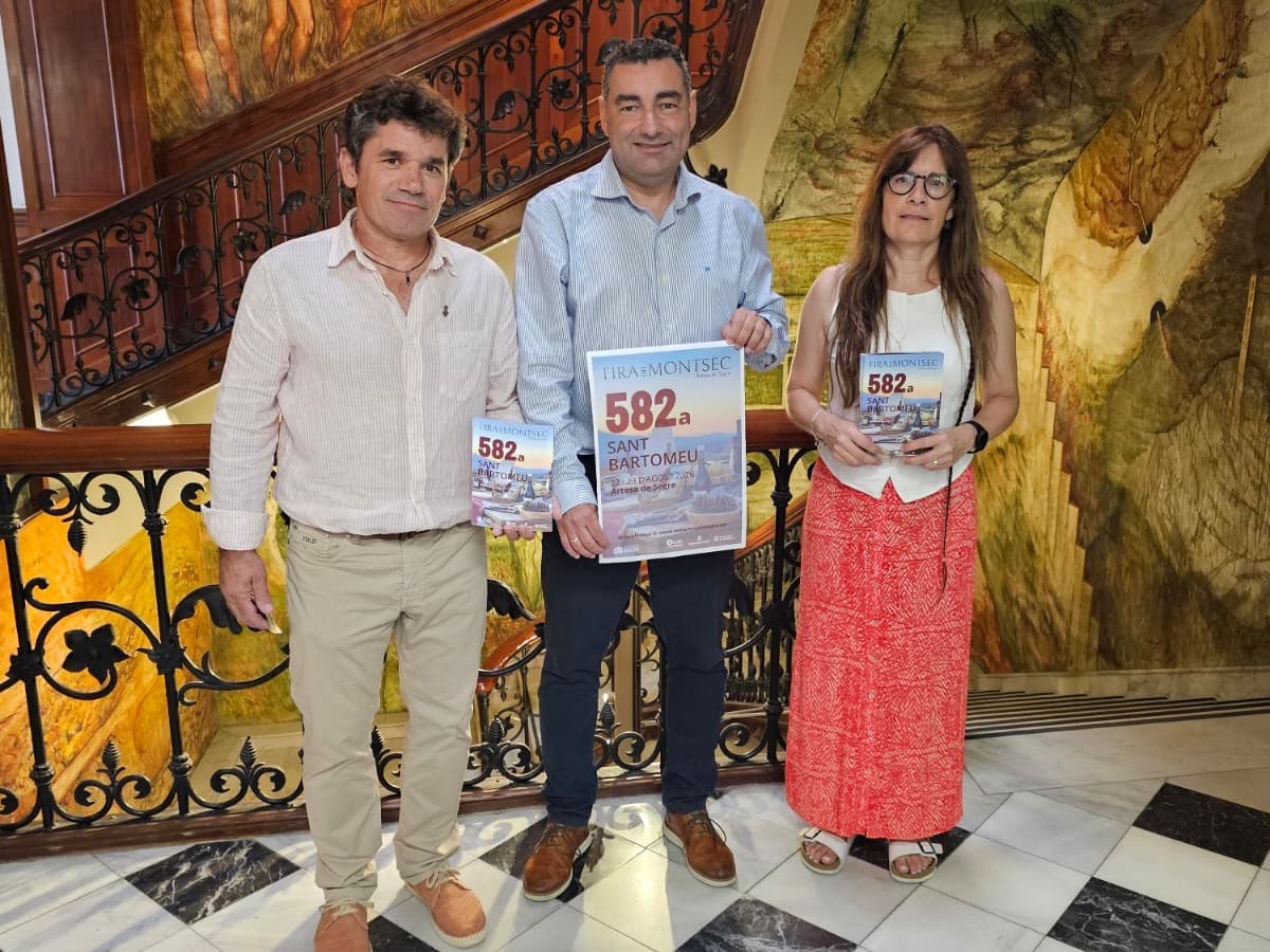 El producte local, la cultura popular, l’esport i la música seran l’epicentre de la 582a Fira de Sant Bartomeu – Fira del Montsec