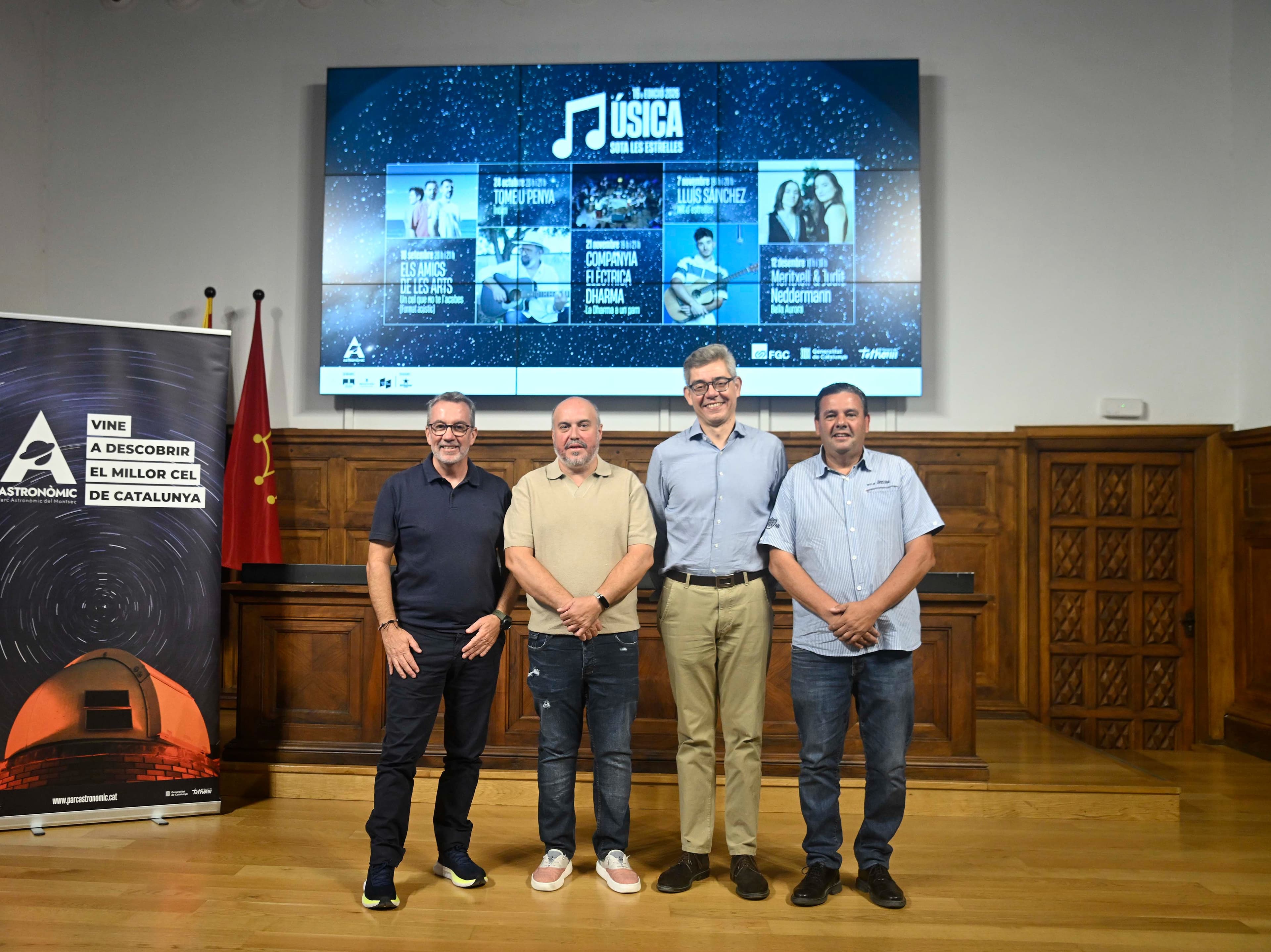 El Parc Astronòmic del Montsec presenta "un cartell de luxe" per a 'Música sota les Estrelles', amb tast gastronòmic