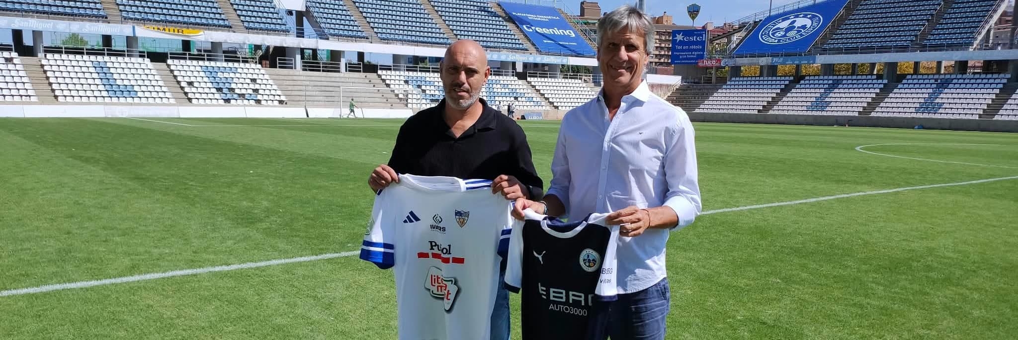 Juan Carlos Beltrán i Manel Cazorla esperen la millor versió competitiva dels seus equips de cara al derbi lleidatà
