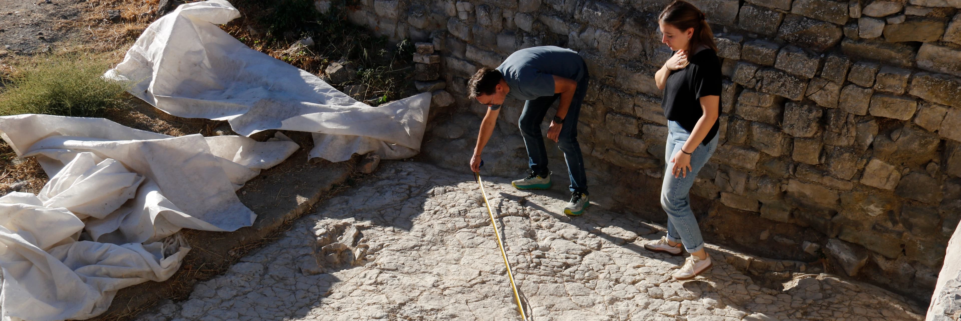 Troben vuit petjades fossilitzades d’una espècie d’èquid que va viure fa 30 milions al castell de Cervera