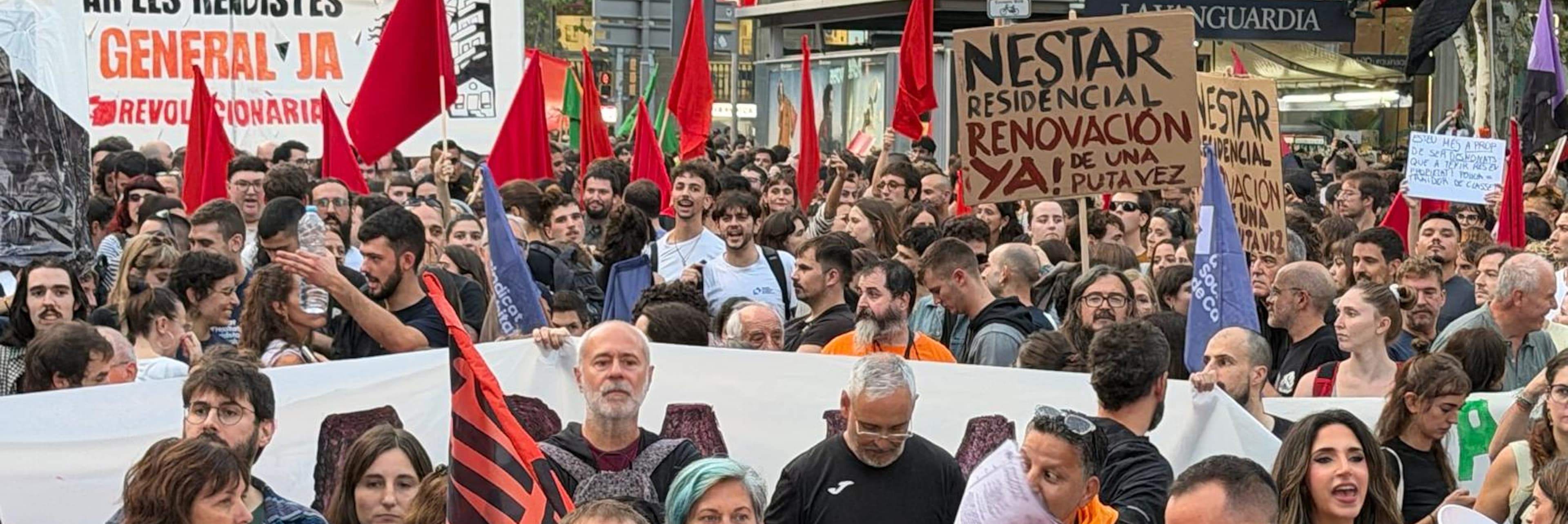 Els sindicats laborals ultimen la data de la vaga general pels salaris i l’habitatge, que es perfila abans de la campanya electoral