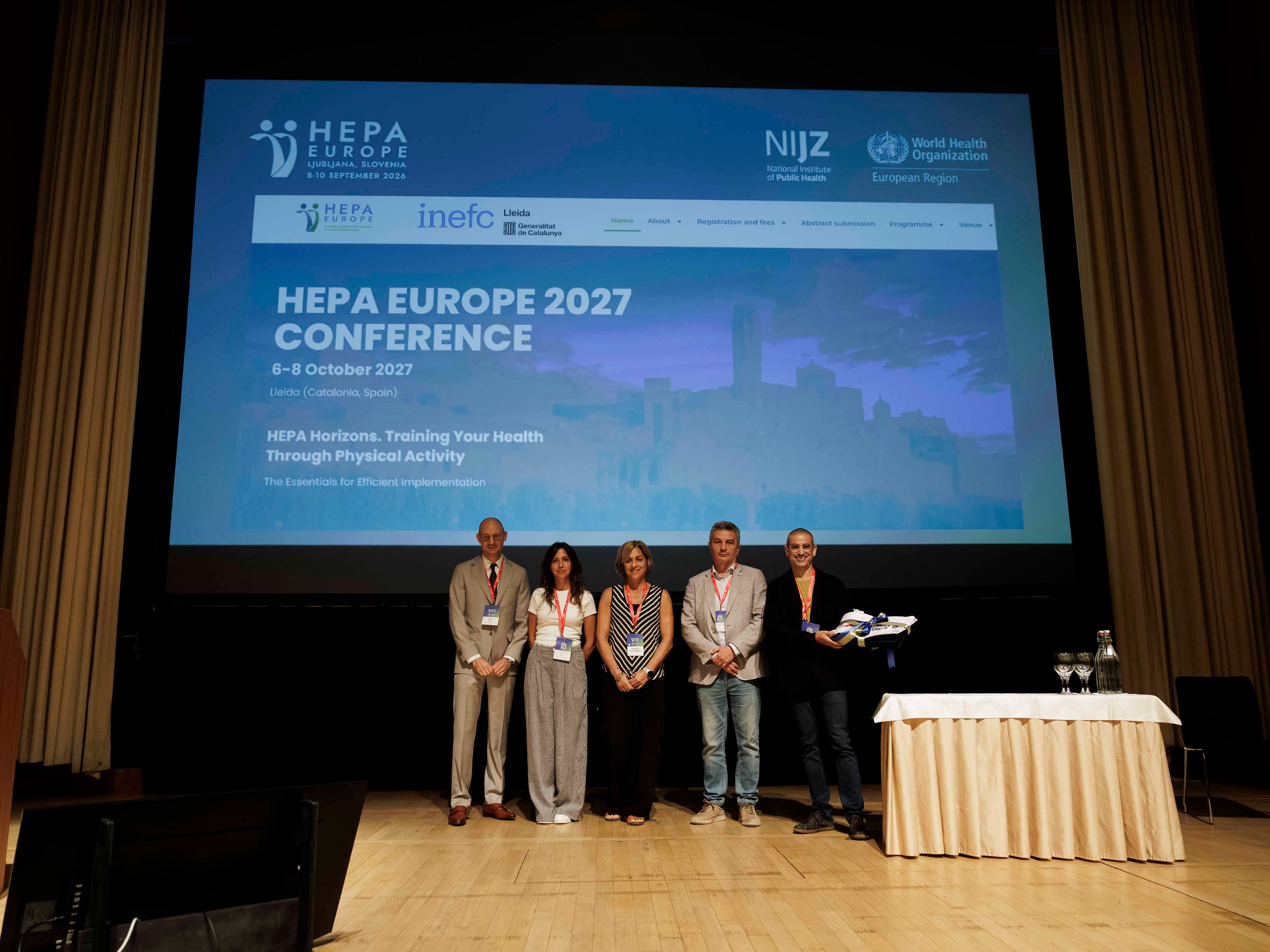 L’INEFC Lleida acollirà el 2027 la Conferència Internacional HEPA Europe