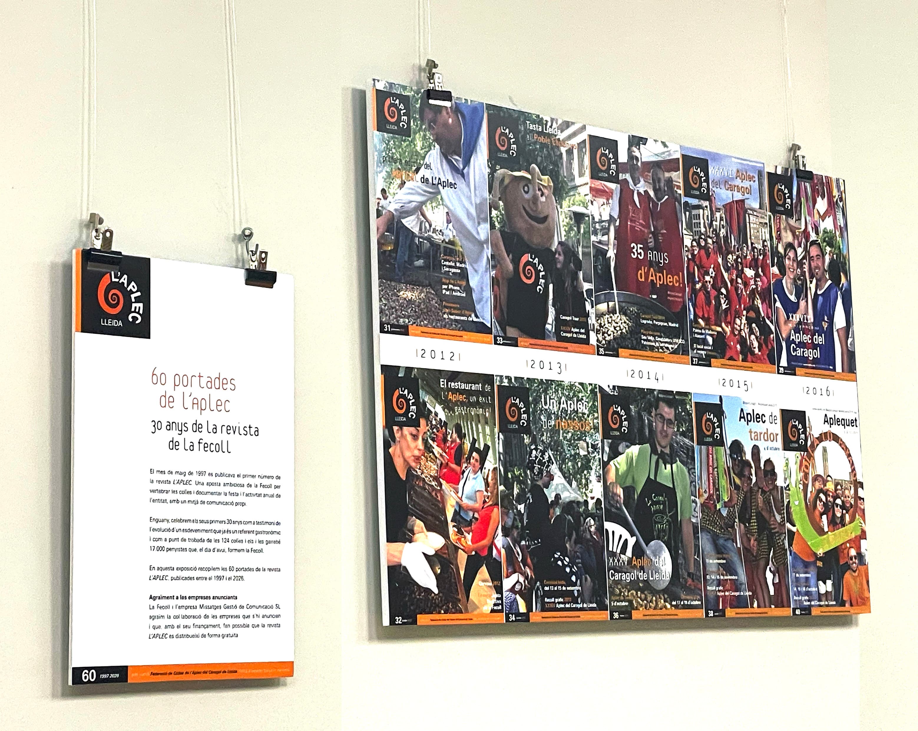 La Fecoll organitza una exposició per celebrar els 30 anys de la seva revista corporativa