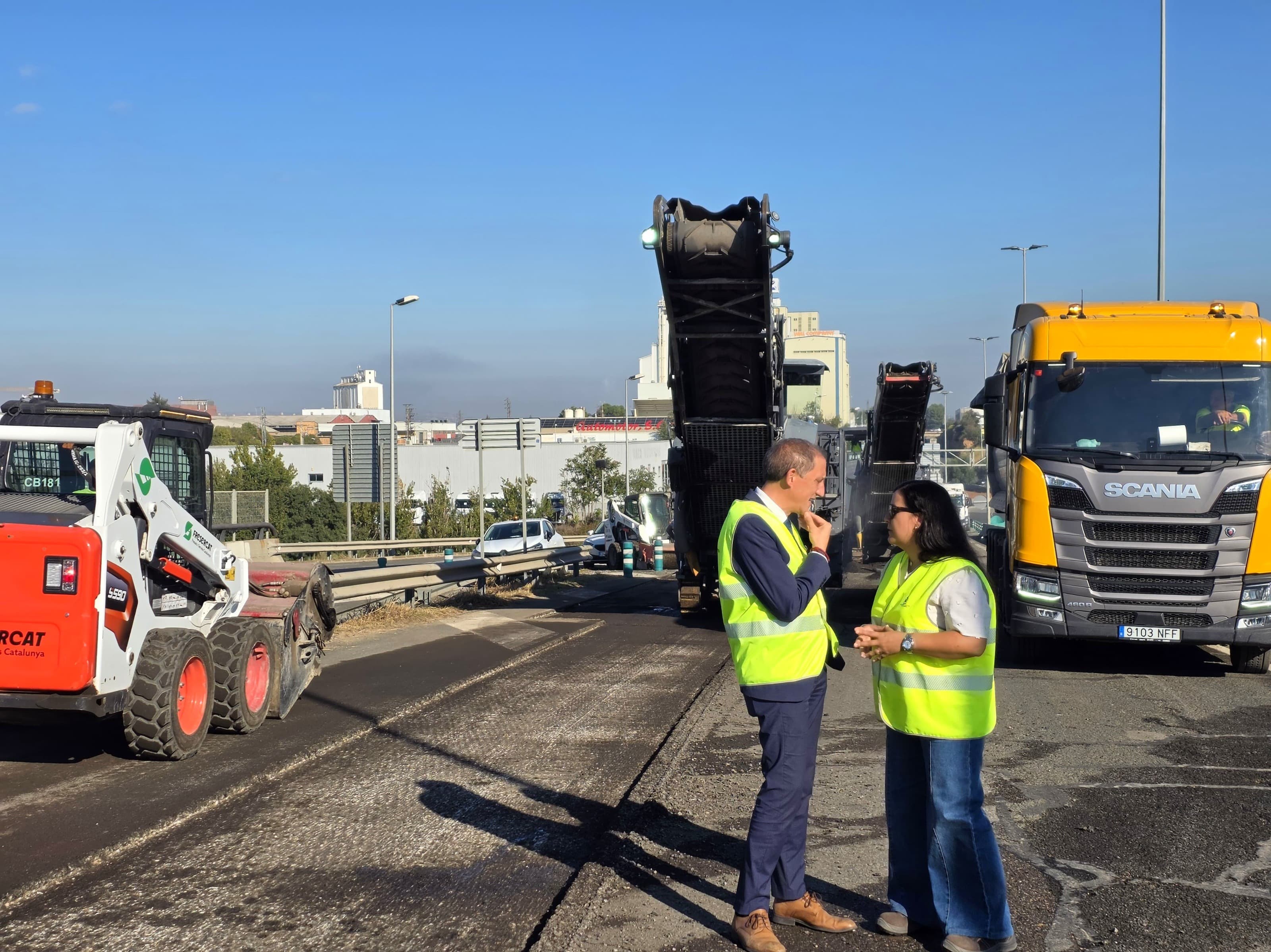 El ministeri de Transports renova el ferm d’un tram de l’N-240, a l’altura del polígon dels Frares a Lleida