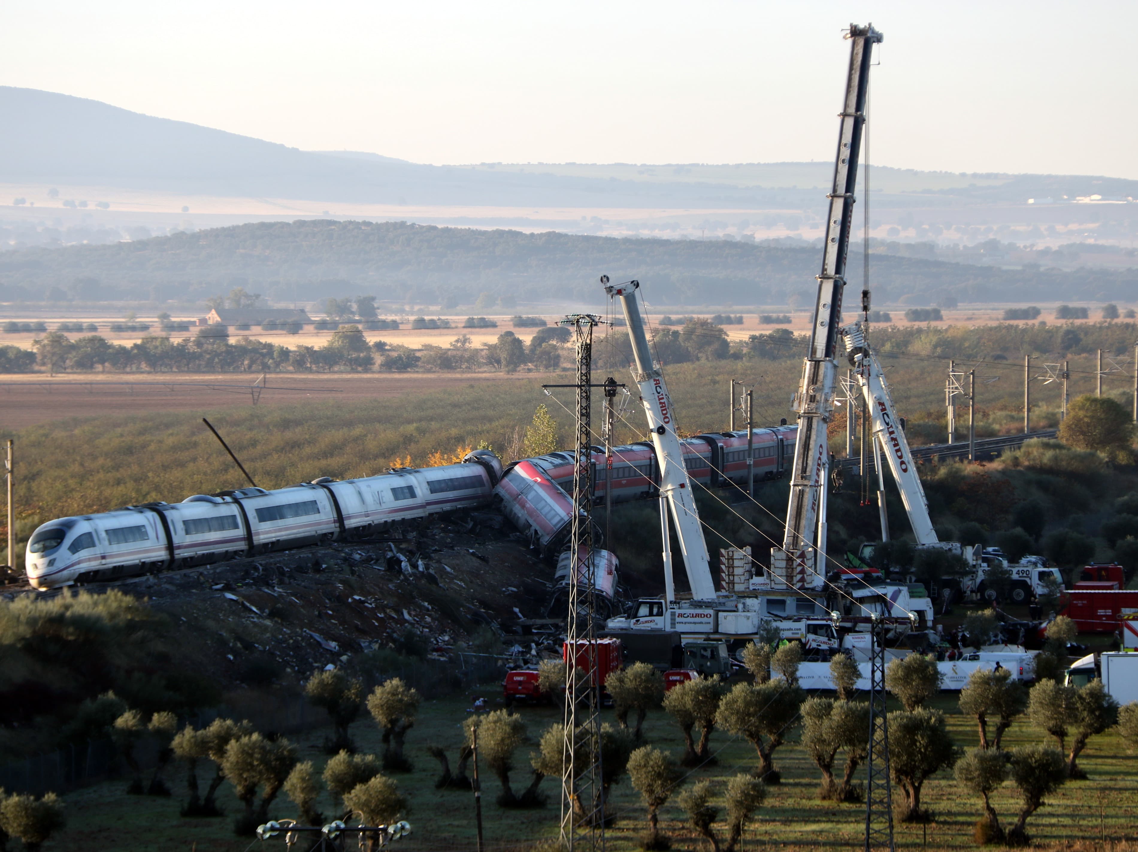 S’eleven a 69 les víctimes mortals de l’accident ferroviari d’Urda (Toledo)