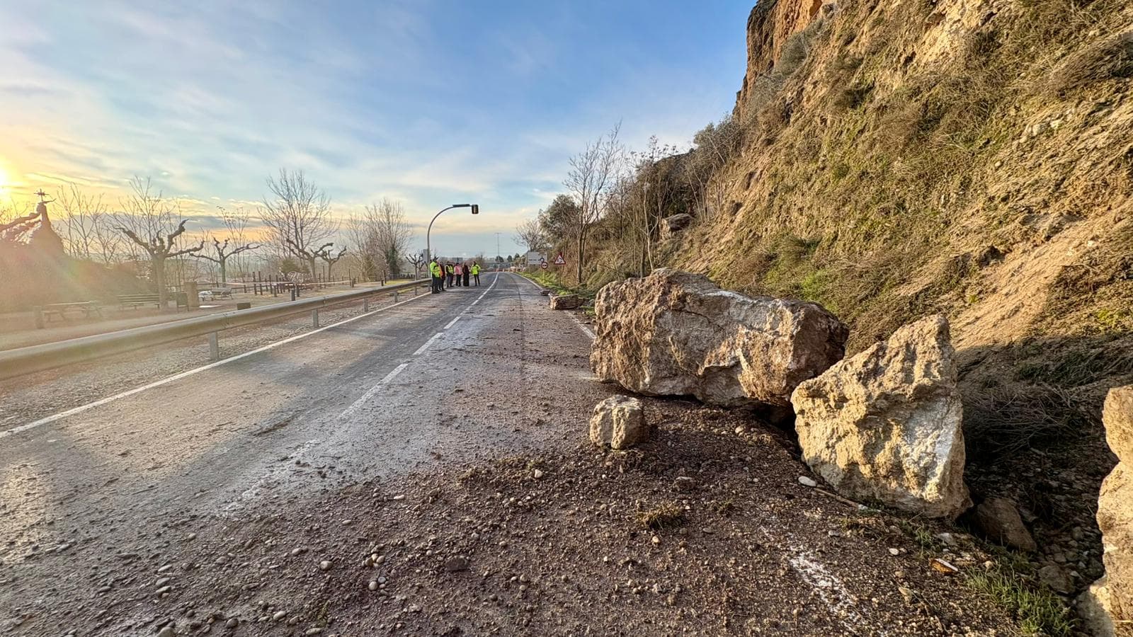 Un despreniment de roques a Gerb tallarà durant un mes la LV-9047 entre Balaguer i Camarasa