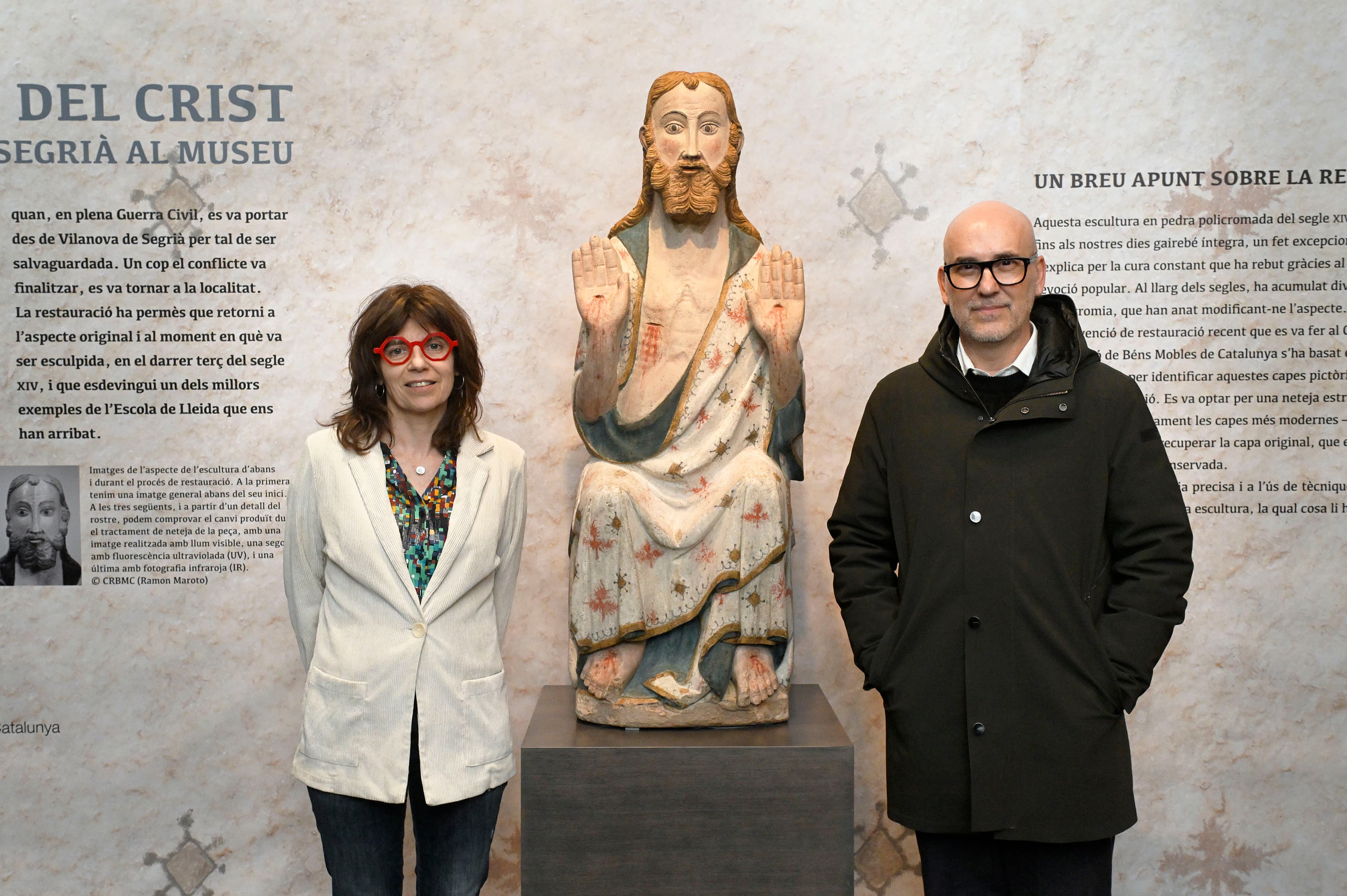 El Crist de Vilanova de Segrià recupera els colors originals després de ser restaurat