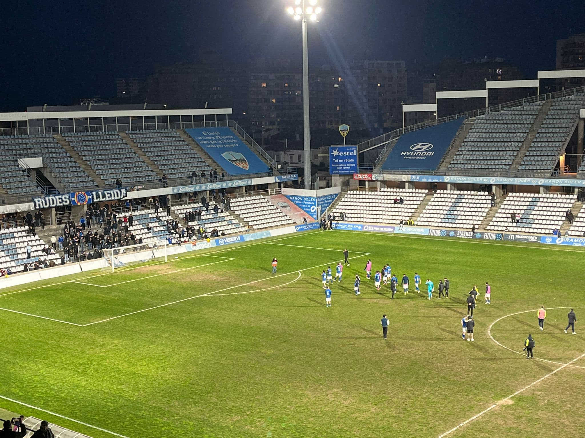 El Lleida CF perd la imbatibilitat aquest 2026 al Camp d’Esports davant un Manresa resolutiu