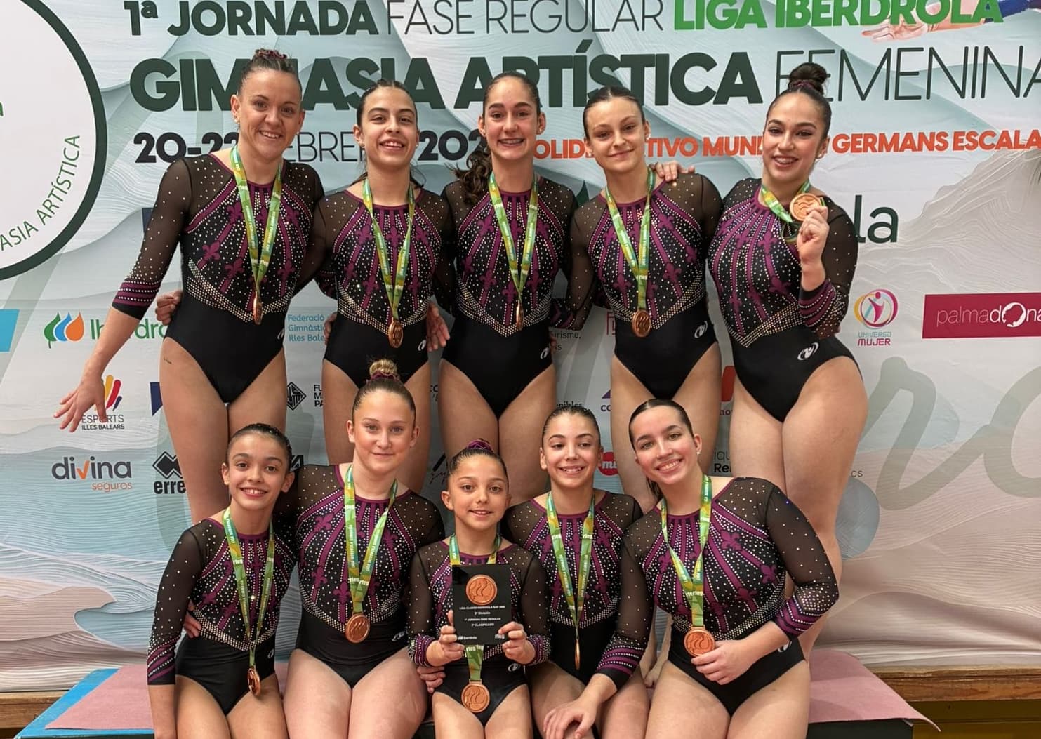 El Club Gimnàstic Lleida es penja el bronze a la primera fase regular de la Lliga Iberdrola